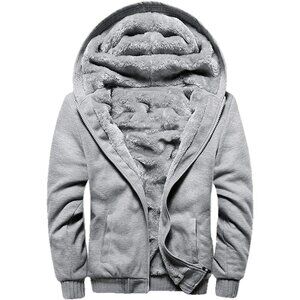 Women's  A-Gray Unique Winter Warm Fleece Fur Vest Jacket Coat Horn Button Hood